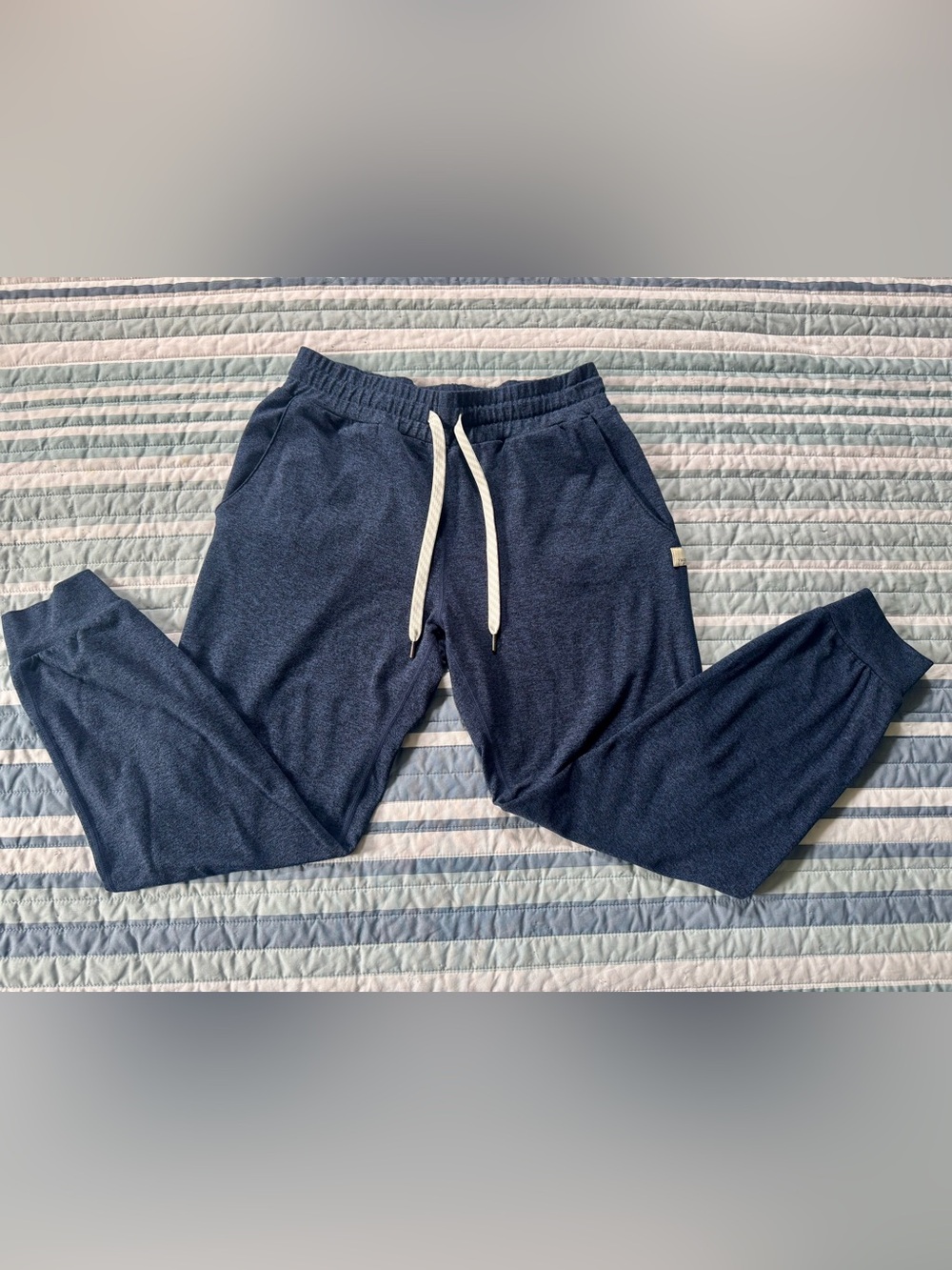 EUC Navy Heather Vuori Performance Joggers